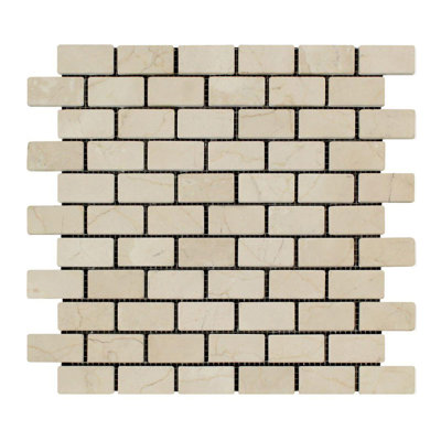 Carreau de mosaïque en marbre et brique
