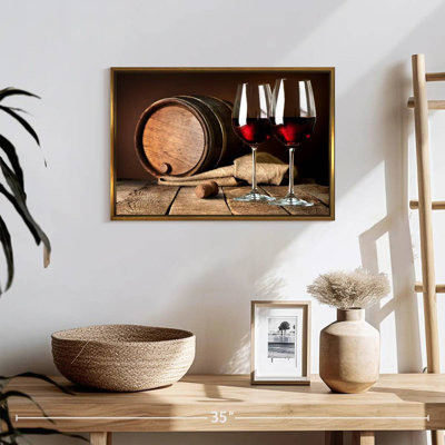 Verres à vin rétro