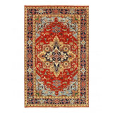 Kerri Oriental Area Rug in Rust
