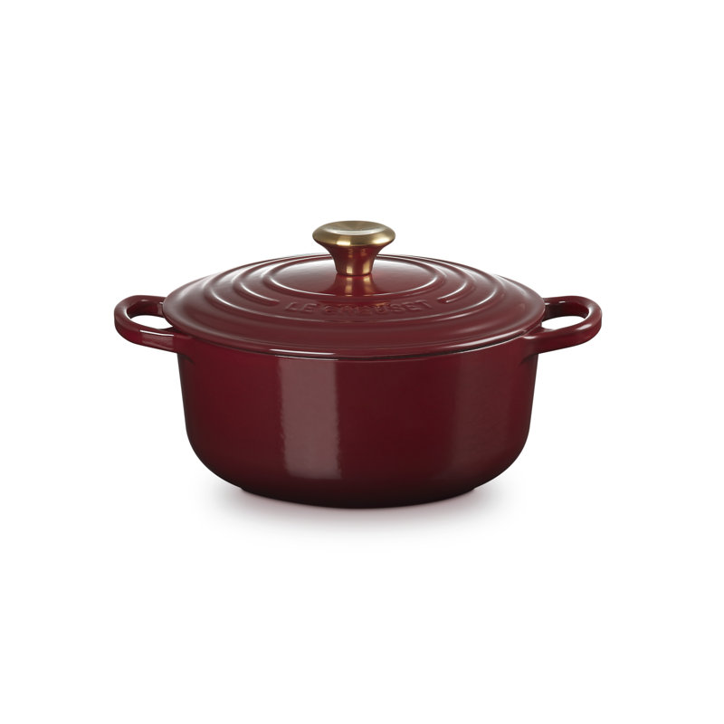 Le Creuset Cast Iron Round Casserole, 20cm / 2.4L, Garnet