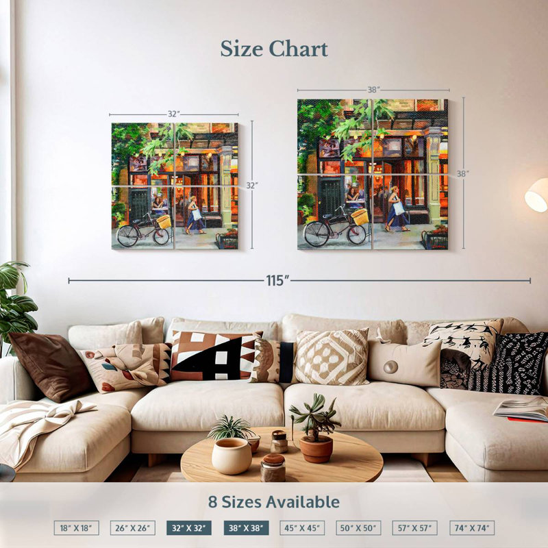 Nicci New York Bistro, 32" H x 32" W