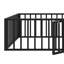 Structure de lit au sol avec clôture et porte-1855000144