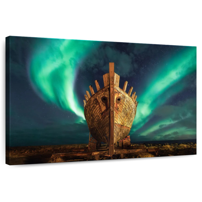 Alvord Viking Northern Lights, 26" H x 39" W