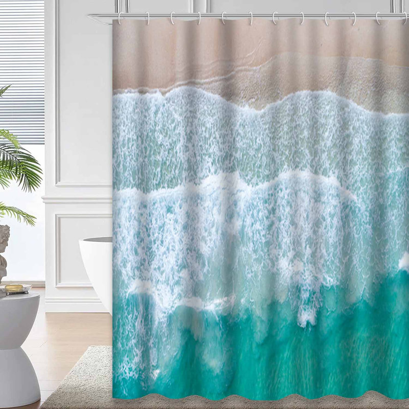 Mer, mer, nature, eau, plage lumineuse, montagnes, Thaïlande, 12 crochets, L 72 po x l 84 po