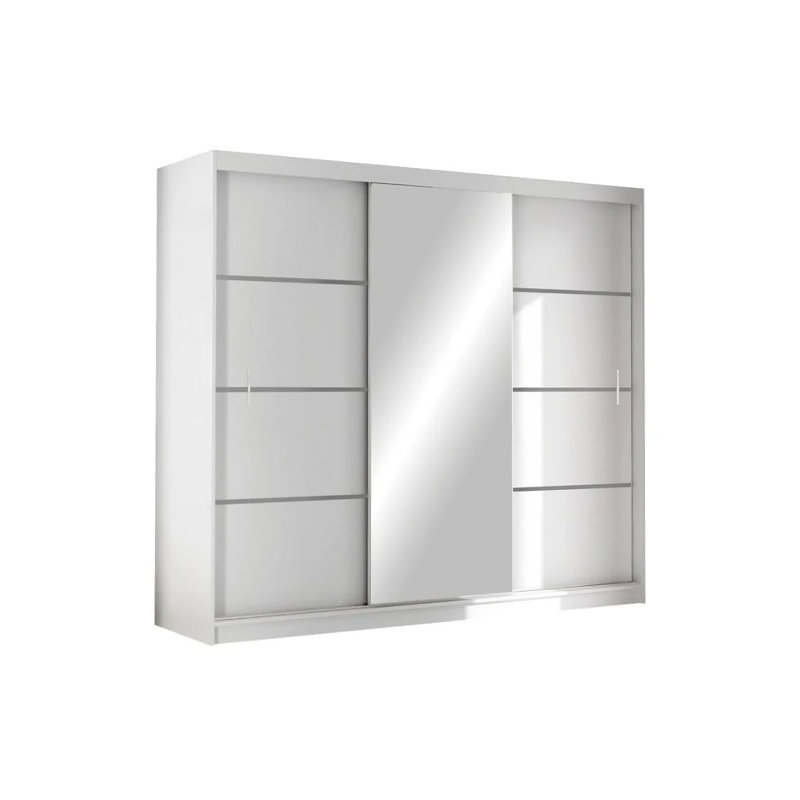 Manufactured Wood Wardrobe, White