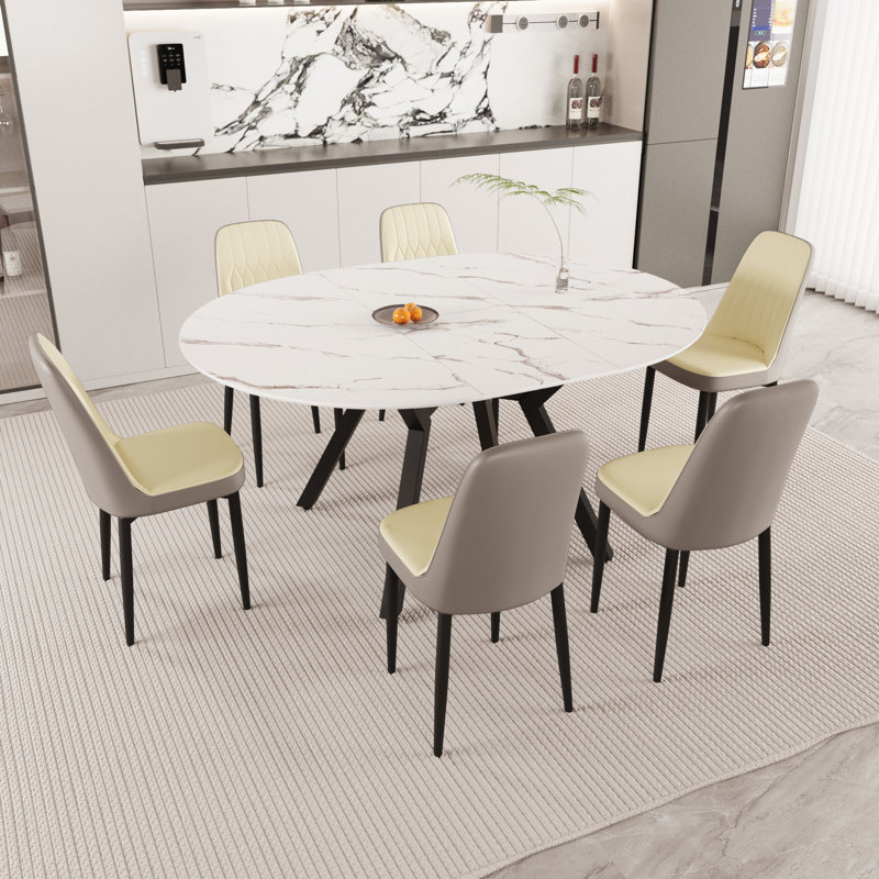 47-63" Expandable Circular Dining Tables