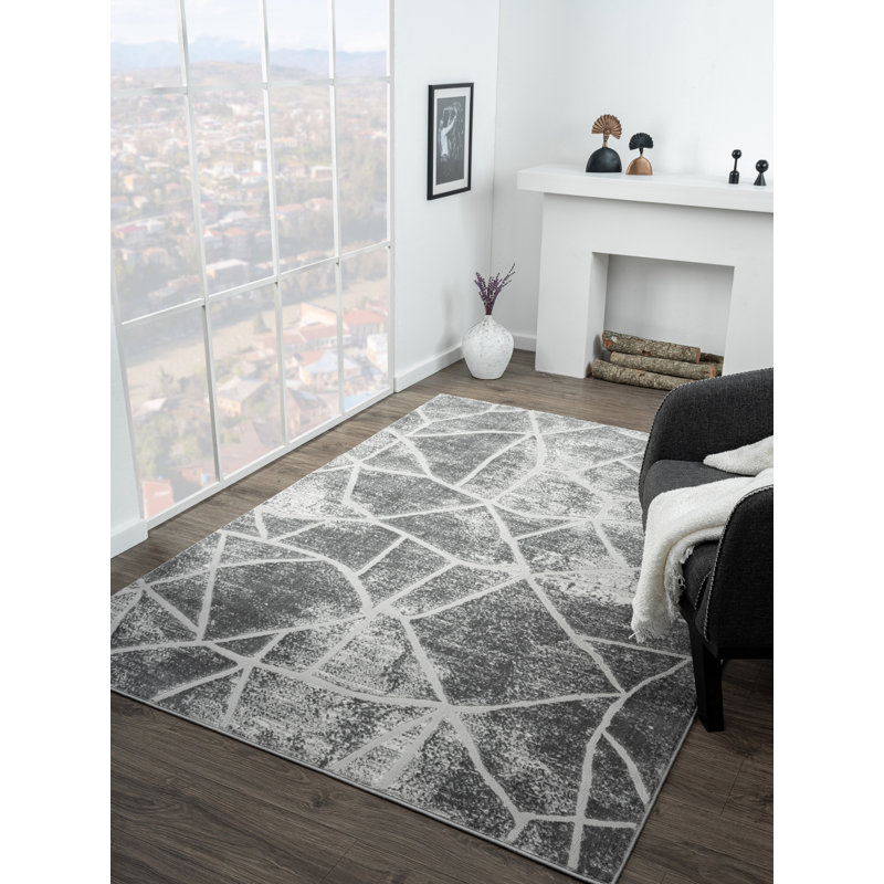 Dipazika Abstract Indoor Rug, Rectangle 7'5'' x 10'8''