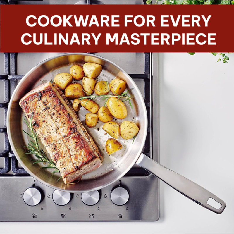 Alva Maestro 11" Stainless Steel Nonstick Frying Pan Skillet