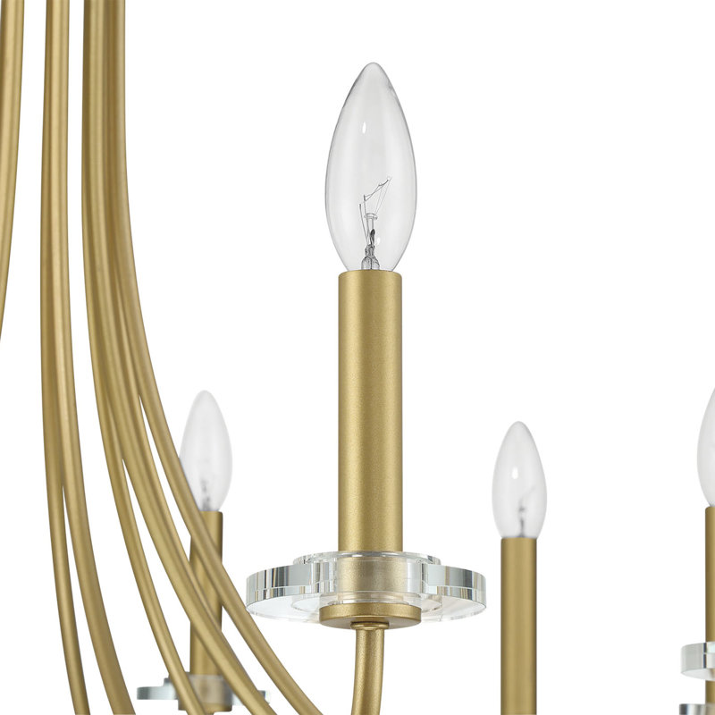 Lustre à intensité variable 12 lumières Freddye
