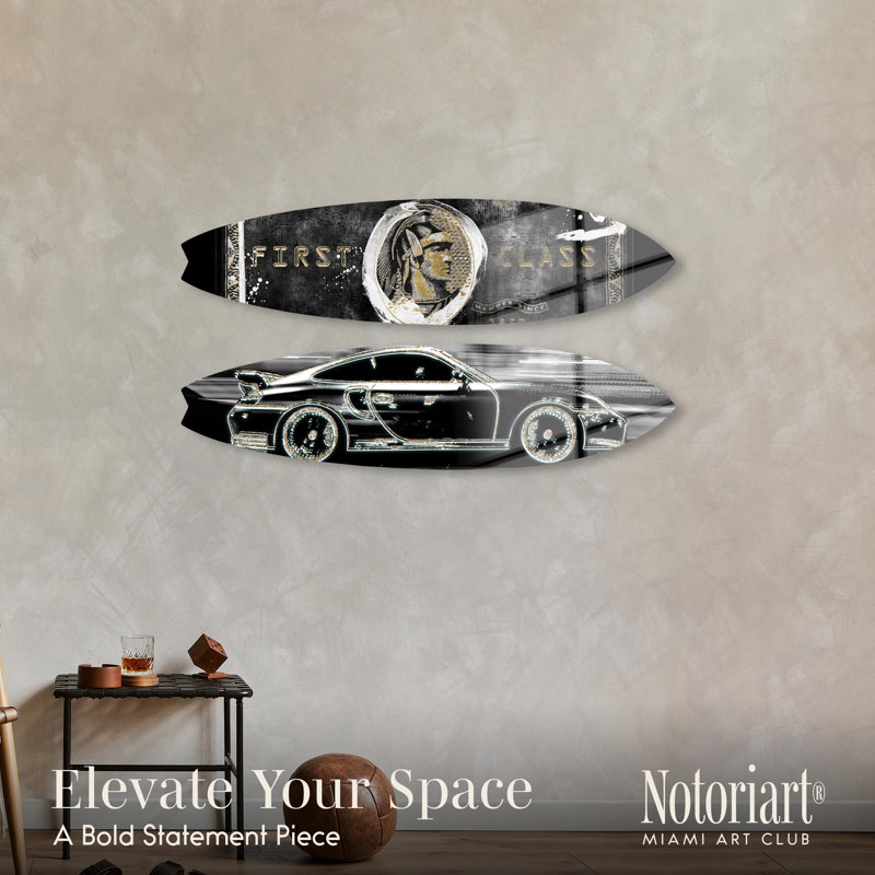 Art mural acrylique bord de mer First Class Drive par Notoriart