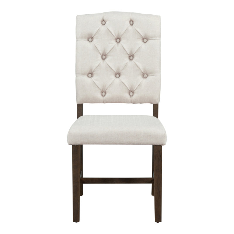Trexm 5-Piece Retro Functional Dining Set, Round Table With A Leaf And 4 Upholstered Chairs For Dining Room And Living Room