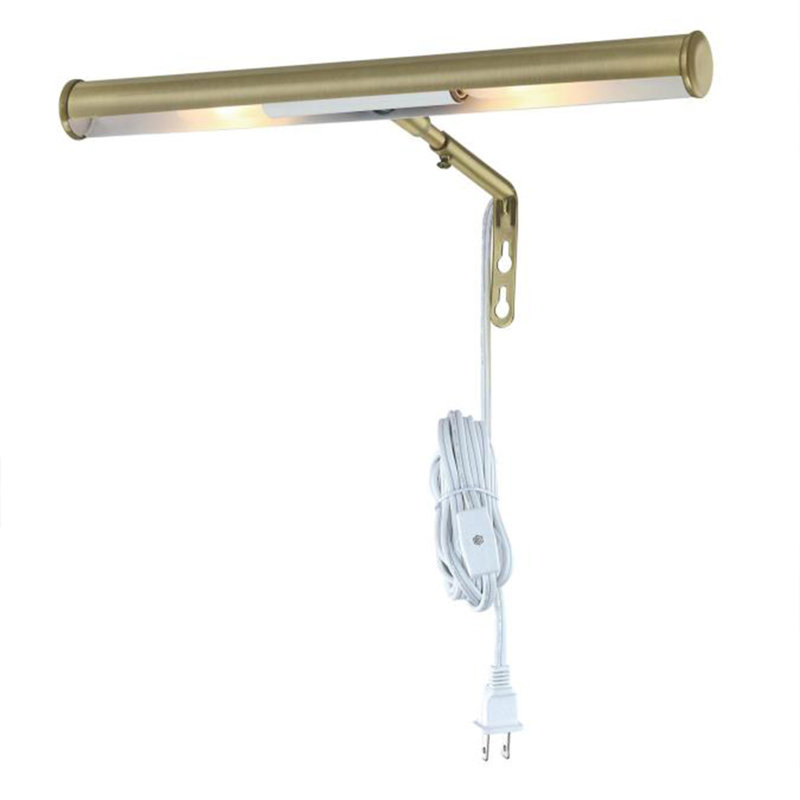 Westinghouse 14" Antique Brass Slimline Picture Light with Adjustable Angle