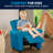 Forman LeatherSoft Contemporary Kids Recliner with Cup Holder and Headrest-274811418