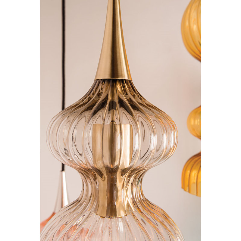 Pomfret 1 - Light Pendant, Aged Brass, Bronze