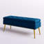 Banc de rangement rembourré en velours Kajana-1706549182