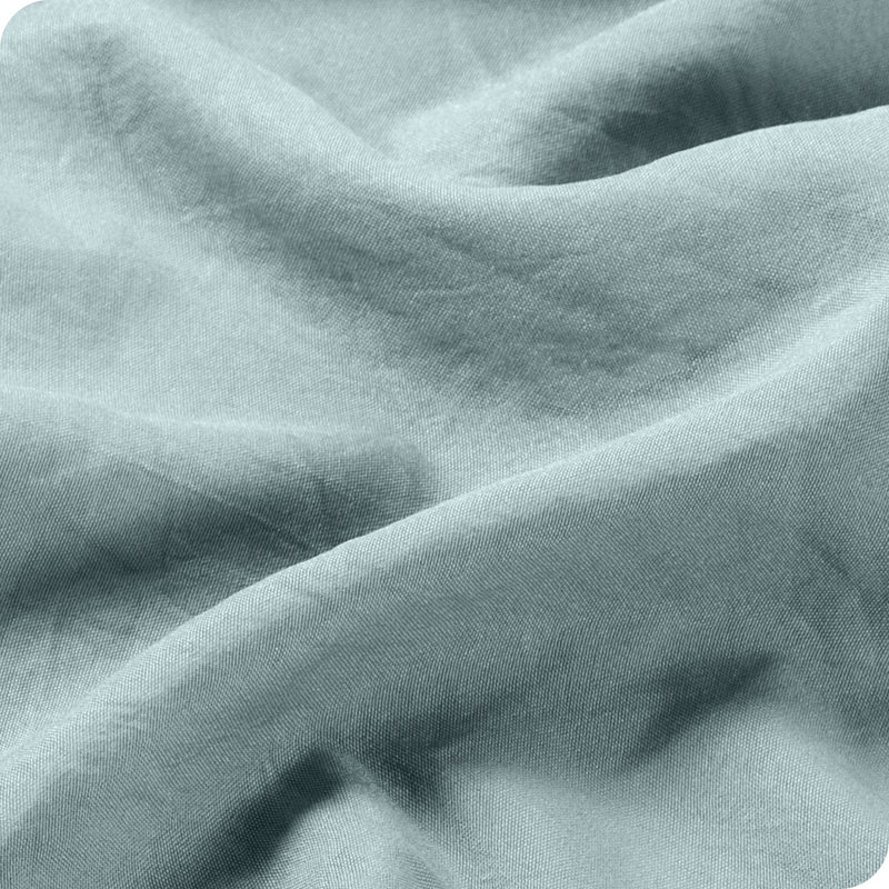 Washed Ultra-soft Microfiber Sheet Set, Queen Sheet Set with 2 Pillowcases, Sea Spray