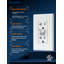 Prise de courant GFCI avec veilleuse, prise murale 20 ampères résistante au sabotage 125 V, plaque murale incluse, 1 pièce-113611043