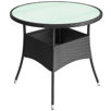 Gartentisch aus Rattan