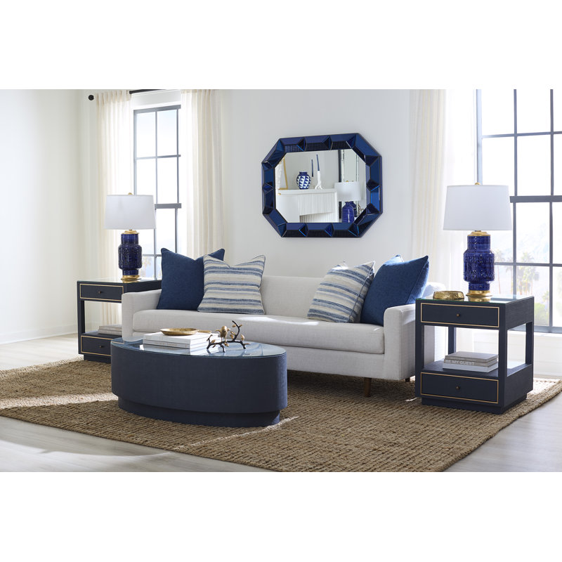 Mila Coffee Table, Navy Blue