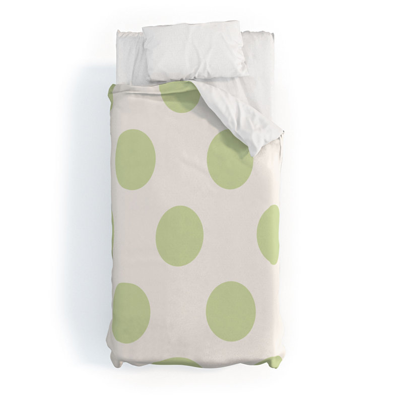 Housse de couette en microfibre, Vert, Housse de couette simple très longue + 1 taie d'o