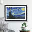 The Starry Night by Vincent Van Gogh - Picture Frame Painting on MDF-62792819-62792815