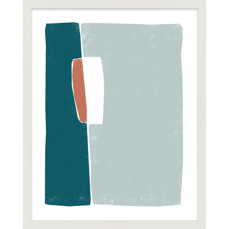 Opening Painting by Jacques Pilon, 25" H x 20" W x 1.25" D, White