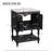 24" Freestanding Bathroom Vanity With Ceramic Sink, Modern Luxury Cabinet With Carved Legs And Open Shelf In White, Black Or Beige-240436181