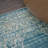Regis Bohemian Medallion Machine-Washable Teal/Cream Rug-1962275133