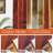 Burnt Orange Curtains 2 Panels Abstract Rust Curtain Room Darkening Grommet Window Treatments Modern Decorative For Bedroom Living Room, 52X84 Inches