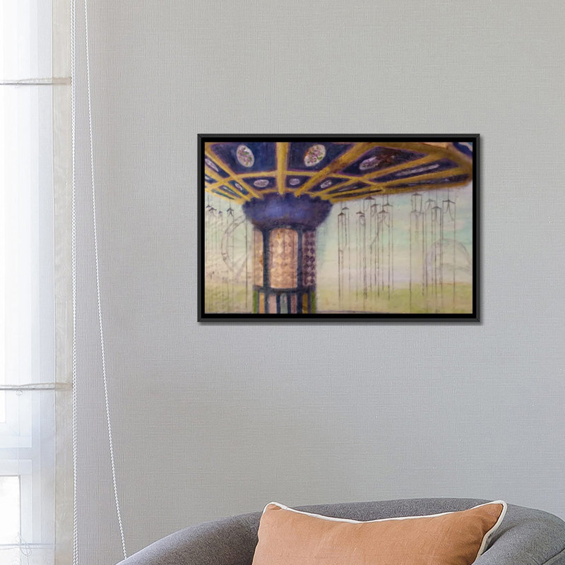 Detail, Swing Ride 1 Piece Wall Art on Canvas, 45.72 cm H x 66.04 cm W x 4.445 cm D, Black