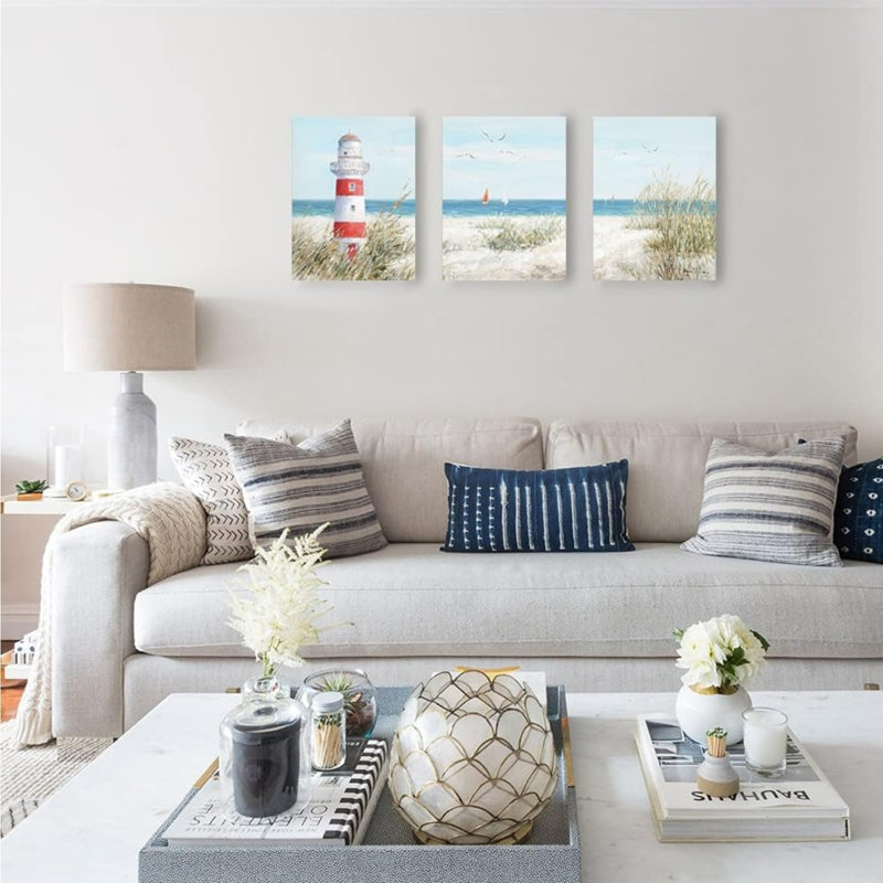 3 Piece No Frame Print on Canvas