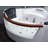 59'' x 59.13'' Corner Whirlpool Bathtub with Faucet