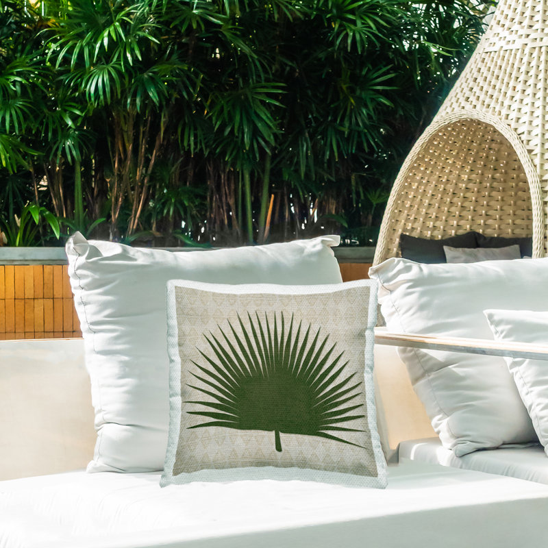 Floral Outdoor Throw Pillow