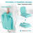 2PCS Poolside Chairs for Edge of Pool Foldable Outdoor Pool Chair Green-1165678903