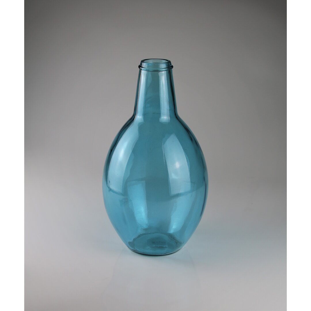 Vase Blau Recyc.Glas