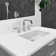 LACAVA Cube 14.12'' White Porcelain Rectangular Bathroom Sink with Overflow