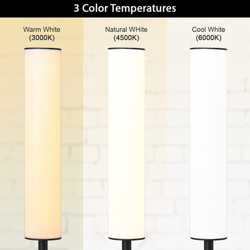 Arwilda 16"  Dimmable LED Cylinder Table Lamp with USB Charging Port, 3 Color Temperatures, Modern, Minimal, Night lamp, Desk Lamp for Living Room, Bedroom, Home Office