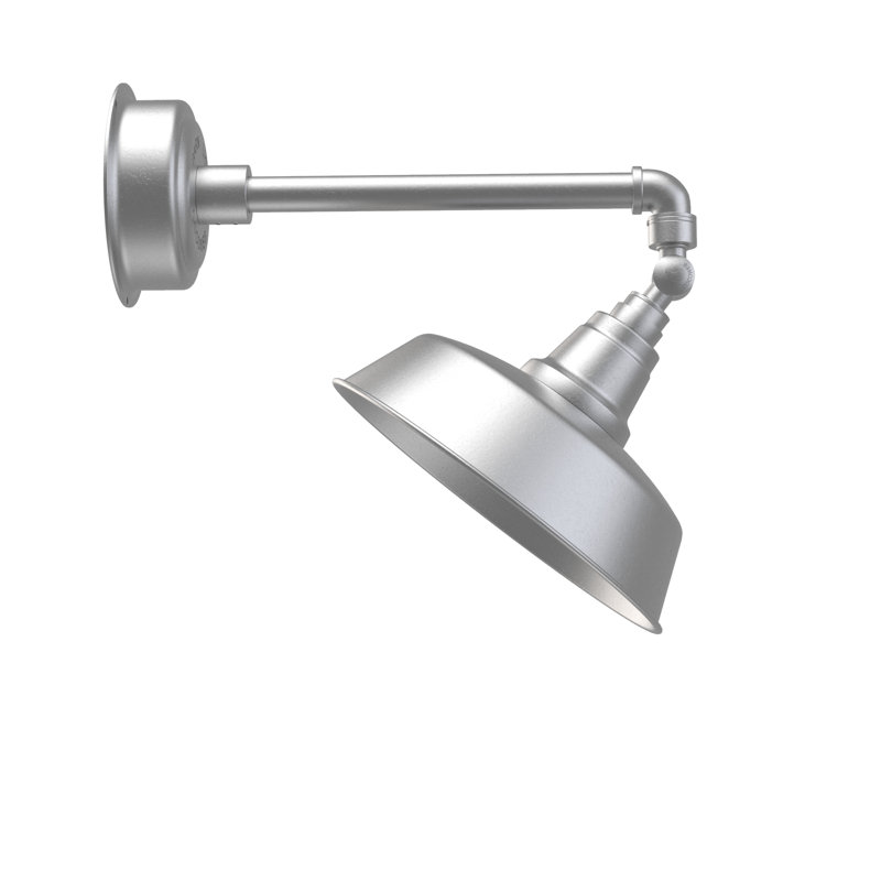 Luminaire de grange d’extérieur à del goodyear, Argent galvanisé