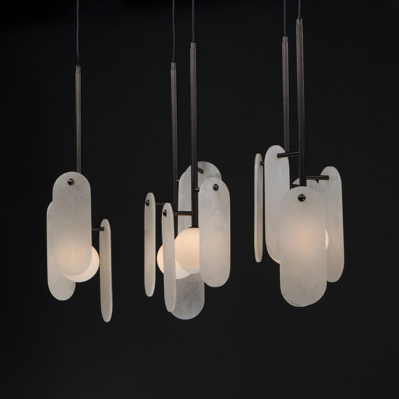 Megalith 5 - Light LED Pendant, Light Brown, Brushed Bronze