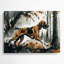 «Dogs Treeing Walker Coonhound», art mural en métal gris-1010003146