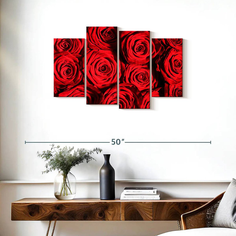 Harnek Stunning Red Roses, 22" H x 36" W
