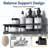 Shower Storage With Removable Hooks