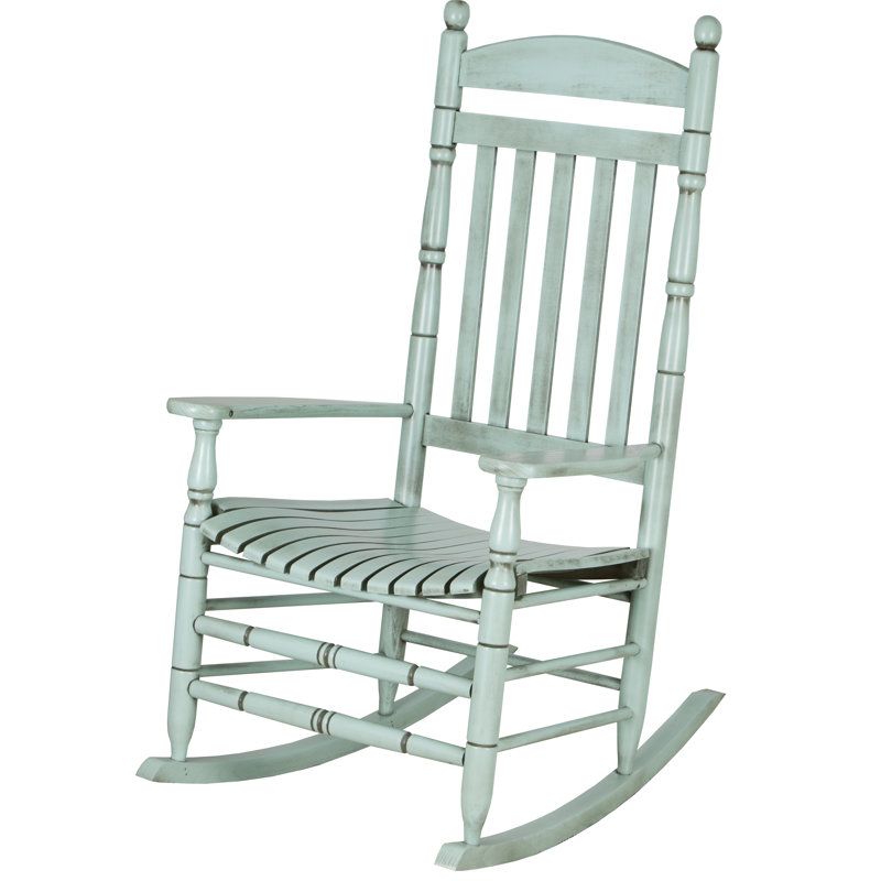 Chaise berçante , Bleu sarcelle clair