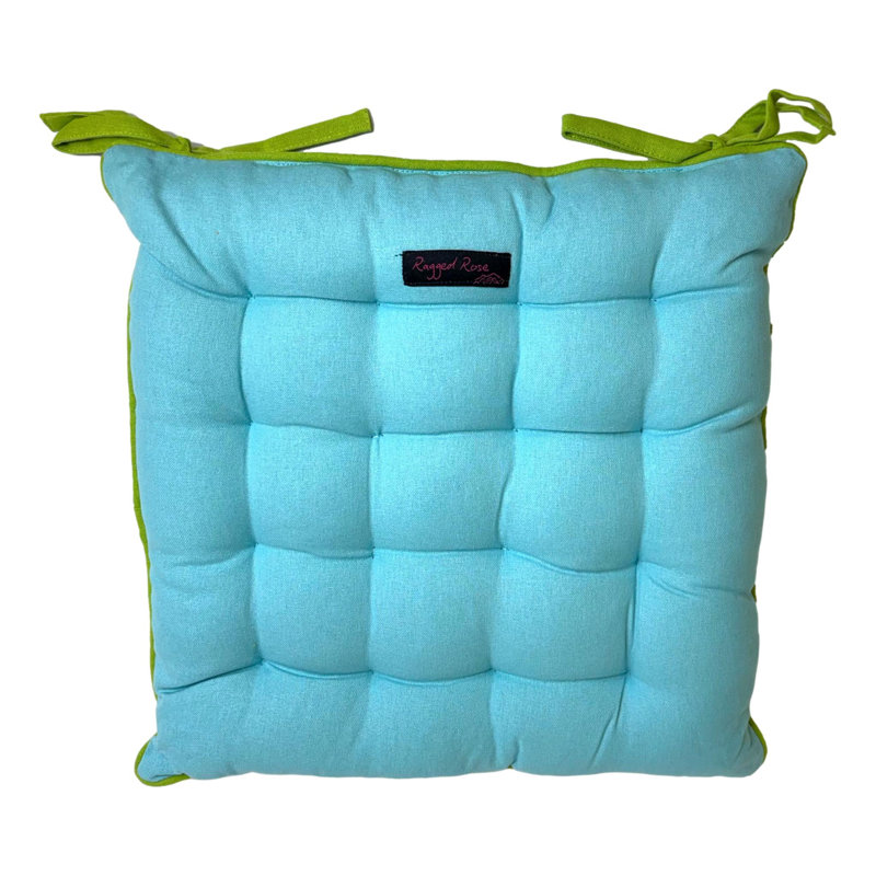 Garden Seat Cushion, Teal Blue