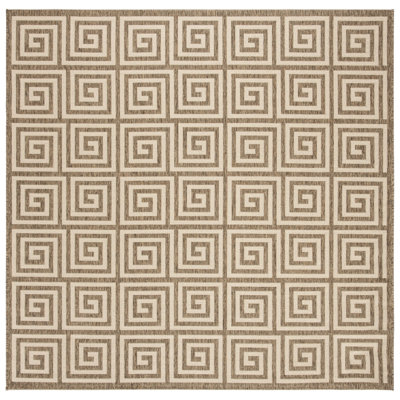 Tapis d'intérieur / extérieur à motif géométrique Gowanus Performance