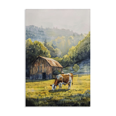  «Brown Spots Cow», art mural sur toile par Franklyn Gregory
