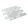 White Subway With Carrara Dot Marble Mosaic Tile