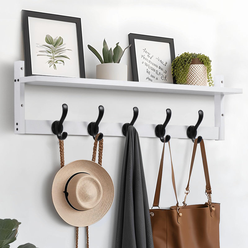 Tablette en bois Mekhiya, Blanc