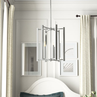 Tatiana 3 - Light Lantern Pendant in Satin Nickel