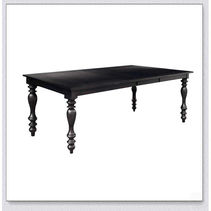 Table de salle à manger à rallonges de style transitionnel avec plateau en placage de bouleau et conception extensible pour des espaces repas polyvalents à la maison